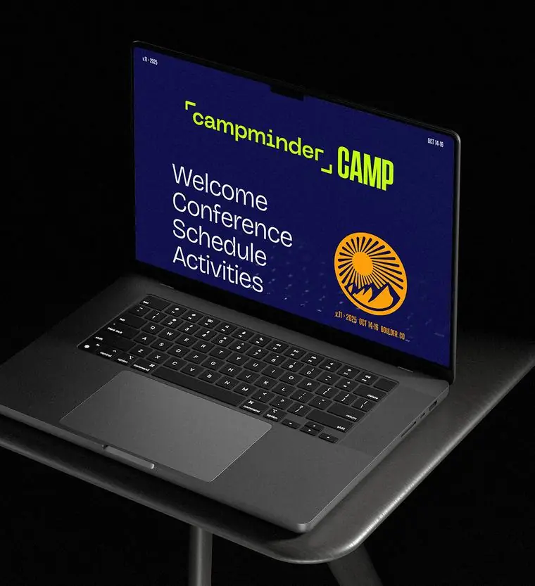Campminder brand work by Studio Parkside