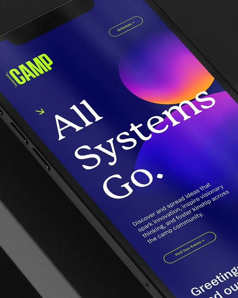Campminder brand work by Studio Parkside