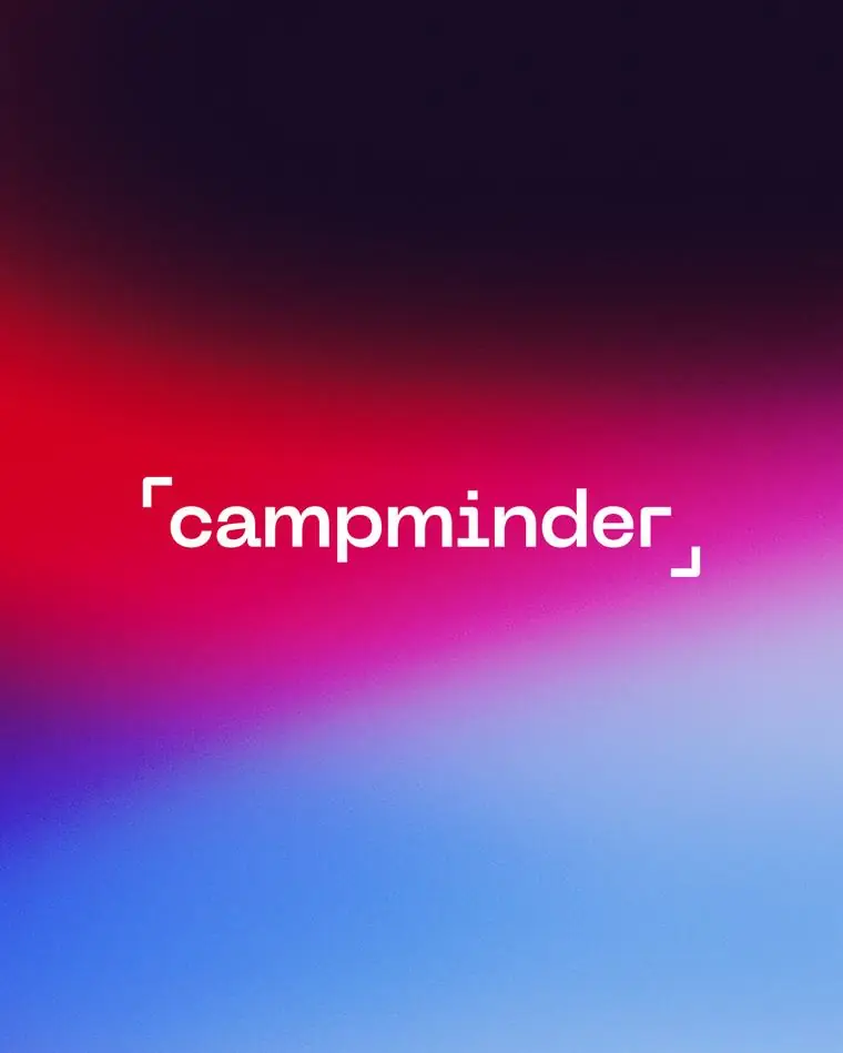 Campminder brand work by Studio Parkside