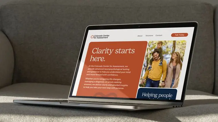 Colorado Center for Assessment brand work by Studio Parkside