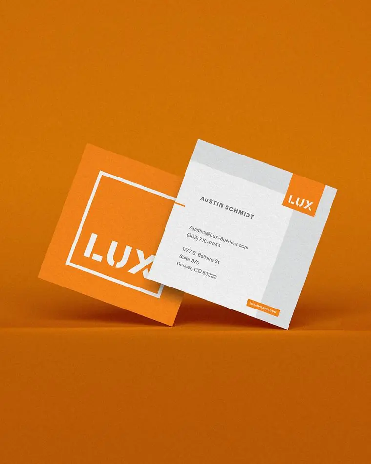 Lux Builders brand work by Studio Parkside