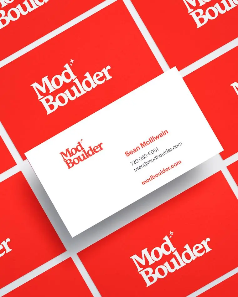 Mod Boulder brand work by Studio Parkside