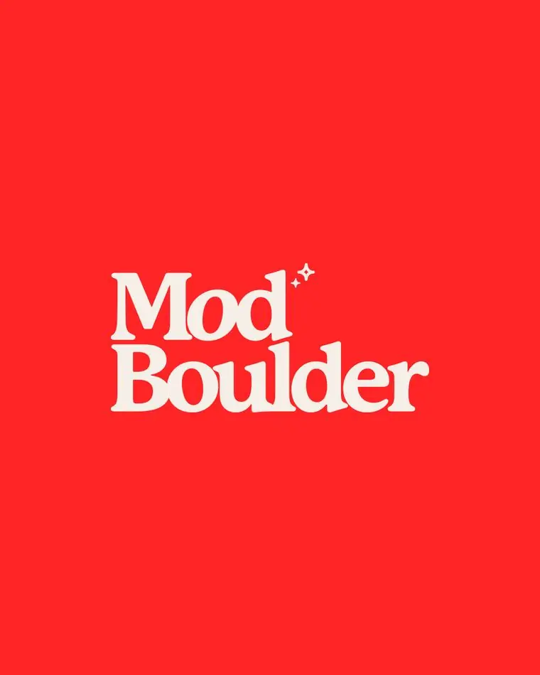 Mod Boulder brand work by Studio Parkside
