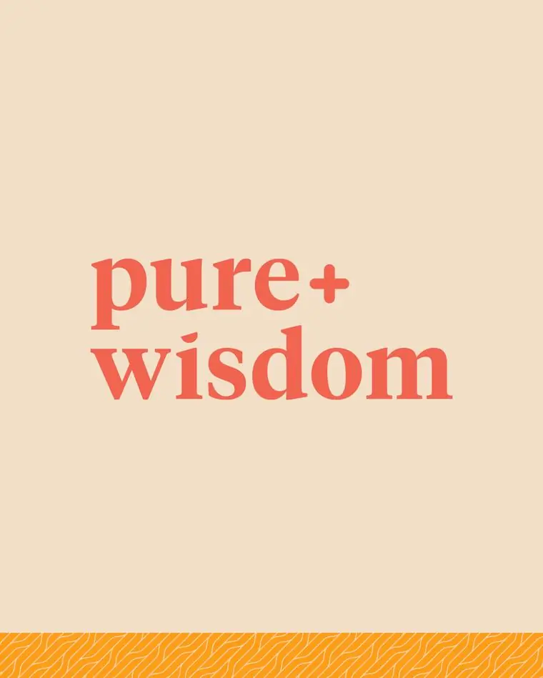 Pure + Wisdom brand work by Studio Parkside