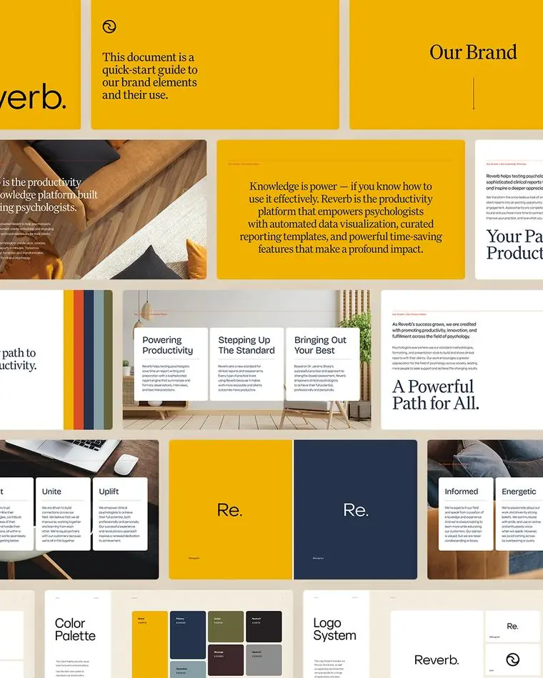 Reverb brand work by Studio Parkside