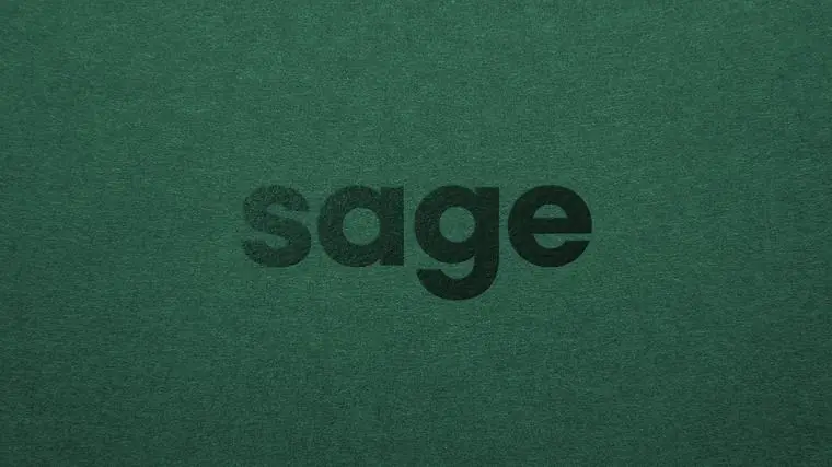 Sage brand work by Studio Parkside