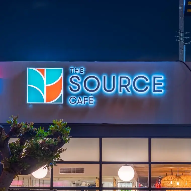 The Source Cafe brand work by Studio Parkside