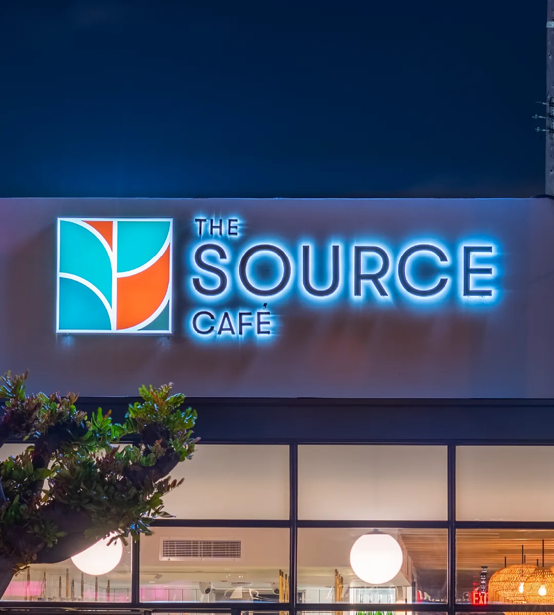 The Source Cafe brand work by Studio Parkside